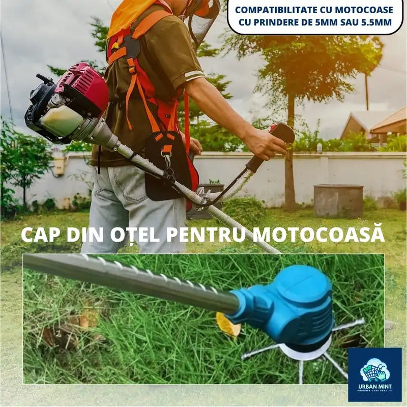 Cap din Oțel pentru Motocoasă cu 3 sau 6 Lame de Tăiere