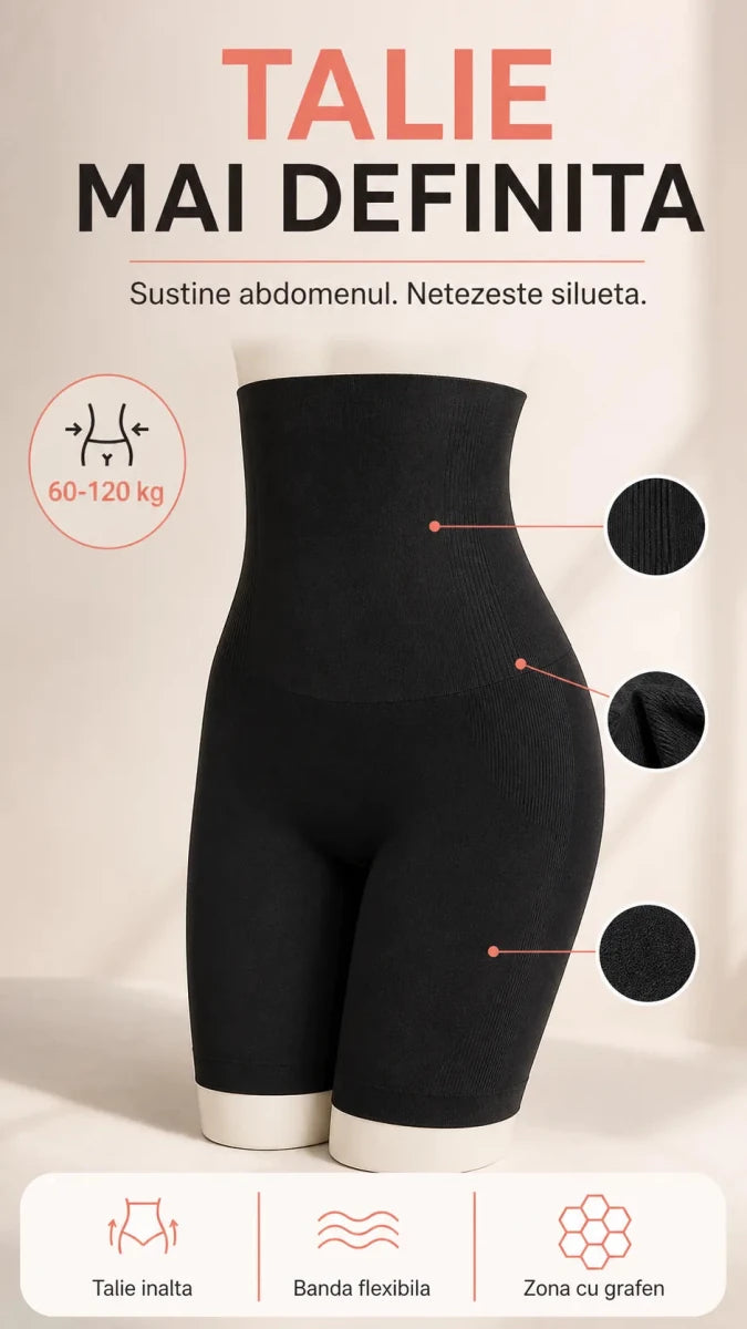 Pantaloni Modelatori Ultra-Sleek™ cu Bio-Tehnologie și Ioni