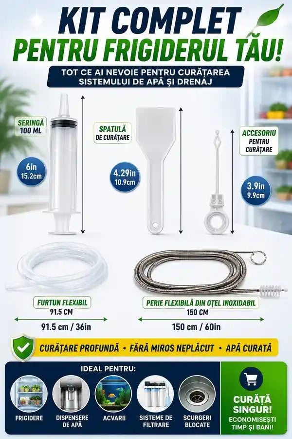 Set Curățare Frigider Ușor