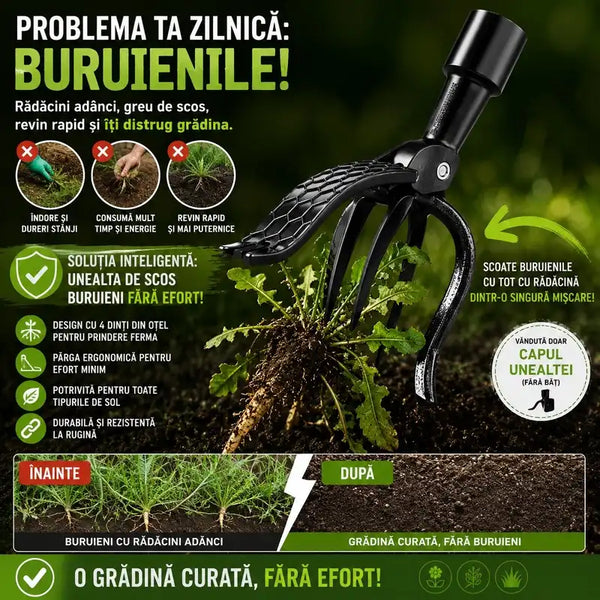 Ușor de Folosit Scoatător de Buruieni